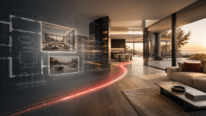 AI property walkthrough created from real estate photos and floor plans